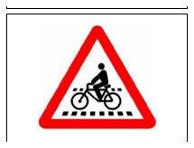 Señal P-22a: Paso para ciclistas