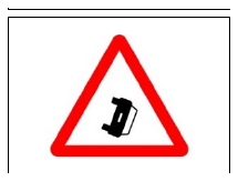 Señal P-32: Obstrucción en la calzada