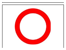 Señal R-100: Circulación prohibida