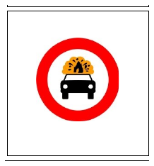 Señal R-109: Entrada prohibida a vehículos que transporten mercancías explosivas o inflamables