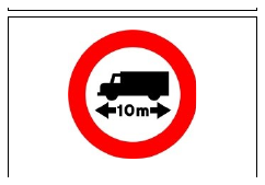 Señal R-203: Limitación de longitud