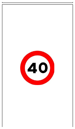 Señal R-301: Velocidad máxima