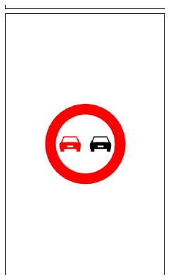 Señal R-305: Adelantamiento prohibido