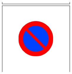 Señal R-308: Estacionamiento prohibido