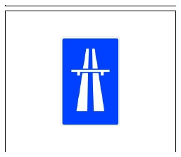 Señal S-1: Autopista