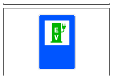 Señal S-105e: Estación de recarga eléctrica