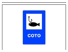 Señal S-119: Coto de pesca