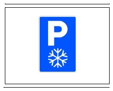 Señal S-129: Estacionamiento de emergencia por nevadas