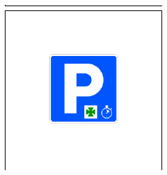 Señal S-17a: Estacionamiento de necesidad