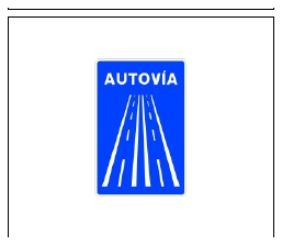 Señal S-1a: Autovía