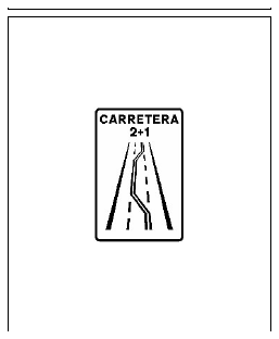 Señal S-1c: Carretera 2+1