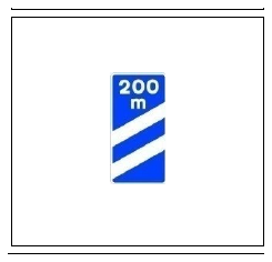 Señal S-26b: Panel de aproximación a salida (200 m)