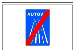 Señal S-2a: Fin de autovía