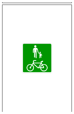 Señal S-33: Senda ciclopeatonal