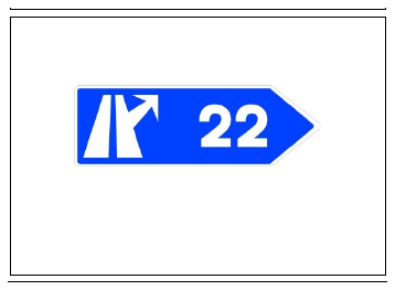 Señal S-342: Señales de destino de salida inmediata hacia autopista o autovía