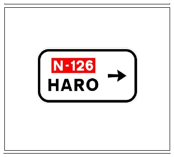 Señal S-348: Señalización de salida inmediata, con cartel lateral, en carretera convencional o carretera multicarril hacia carretera convencional o carretera multicarril