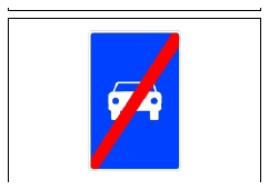 Señal S-4: Fin de vía reservada para automóviles