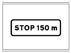 Señal S-840: Preseñalización de detención obligatoria
