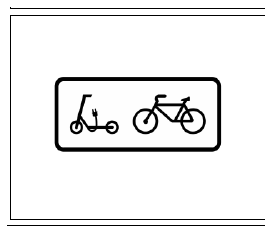 Señal S-880f: Aplicación de señalización a ciclos y vehículos de movilidad personal