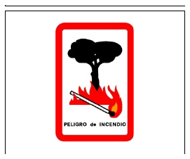 Señal S-900: Peligro de incendio