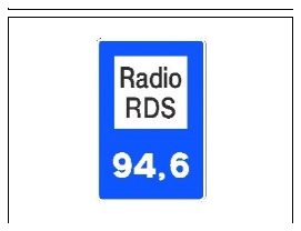 Señal S-950: Radiofrecuencia de emisoras específicas de información sobre carreteras