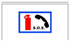 Señal S-970: Teléfono de emergencia y extintor de incendios