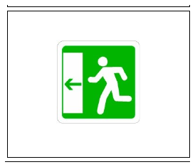 Señal S-980b: Salida de emergencia contigua