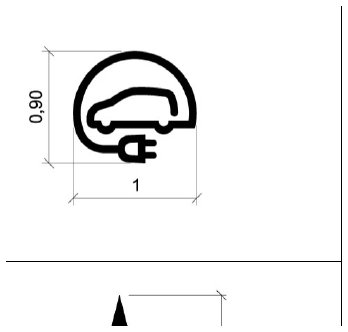 Señal M-6.15: Indicar zonas reservadas o con prioridad para vehículos eléctricos